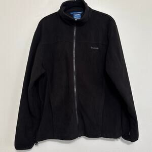Reebok Black Fleece Zip-Up Jacket – Size Small – Lightweight Athletic Outerwear